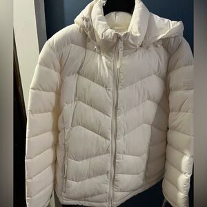 NEW Women's Calvin Klein Ivory Puffer Jacket, XXL
